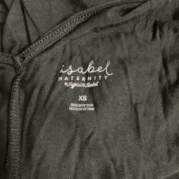 Isabel Maternity NWT Women's Black V Neck Sleeveless Rayon Blouse Top - Picture 3 of 7